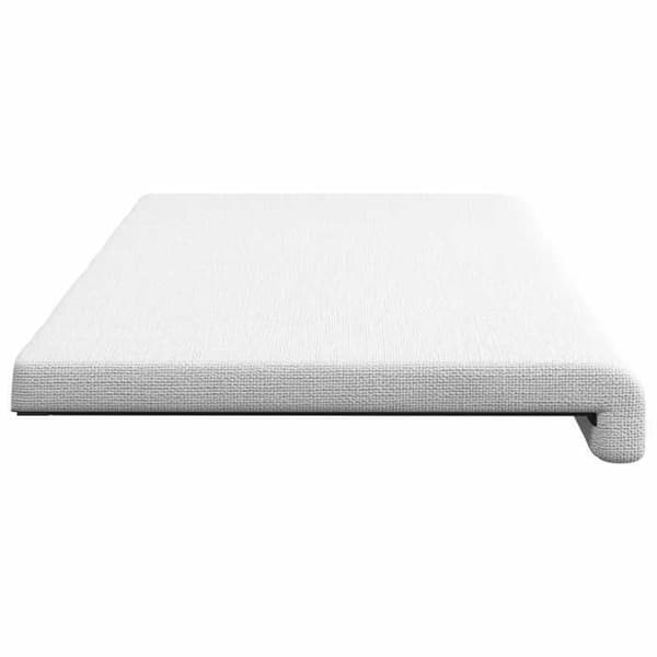 Bænkepude - EKSKLUSIV HUS - L-formet - 35 cm dybde - Polyester - Skridsikker bund Vit
