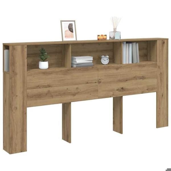 Maison Exclusive - Håndlavet egetræ senghovedgærde 200x18,5x102,5 cm