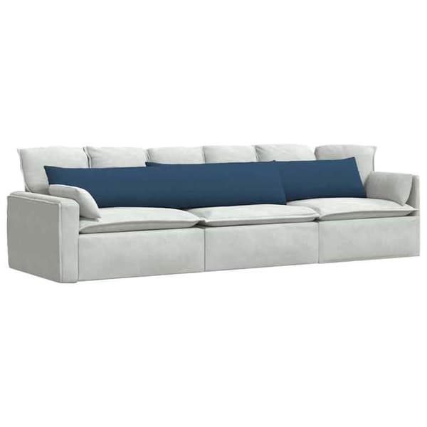 Maison Exclusive - Soffkuddar 2 st tyg Blå 200 x 40 cm Blå