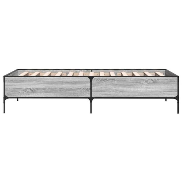 Maison Exclusive - Sängram utan madrass sonoma grå 75x190 cm