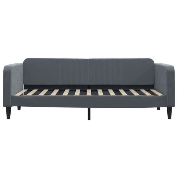 Maison Exclusive - Dagbädd med mörkgrå madrass 100x200 cm sammet