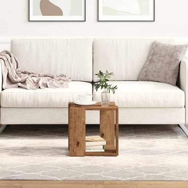 Maison Exclusive - Alustatabletti Vanha Puu 32 x 32 x 30 cm Insinööripuu
