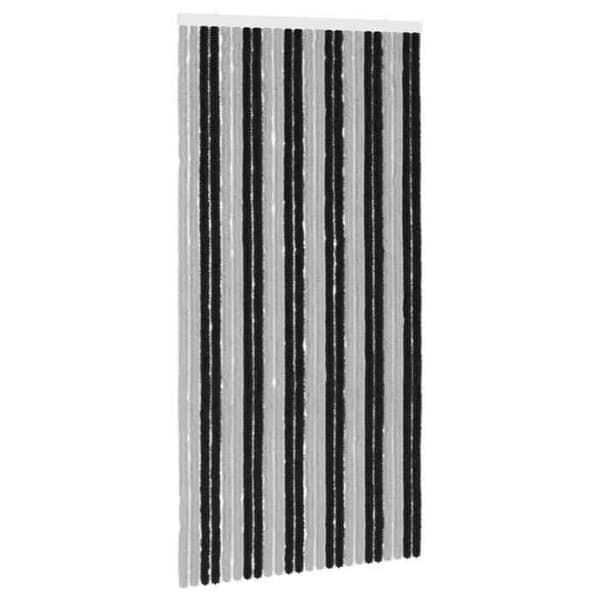Maison Exclusive - Harmaa ja musta hyönteissuoja verho 100 x 200 cm Grå och svart