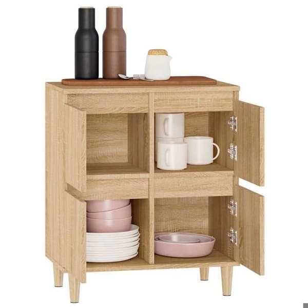 Maison Exclusive - Buffé Ek sonoma 60x35x70 cm Ingenjörsträ