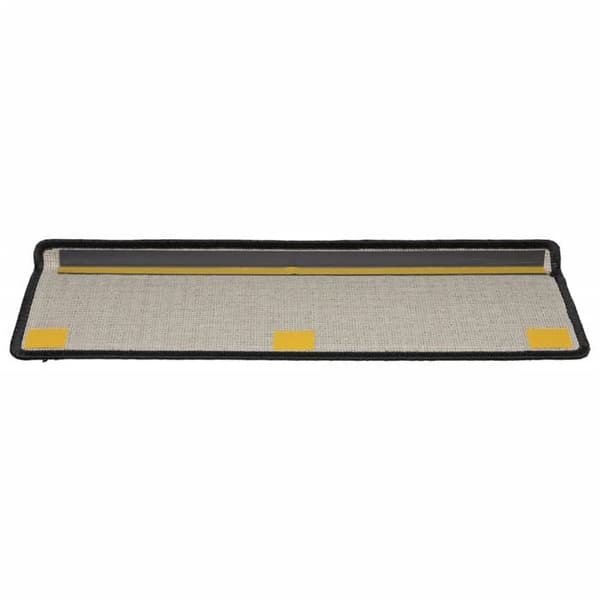 Maison Exclusive - Trappe tæppe 15 dele 65 x 21 x 4 cm Sort rektangulær kant