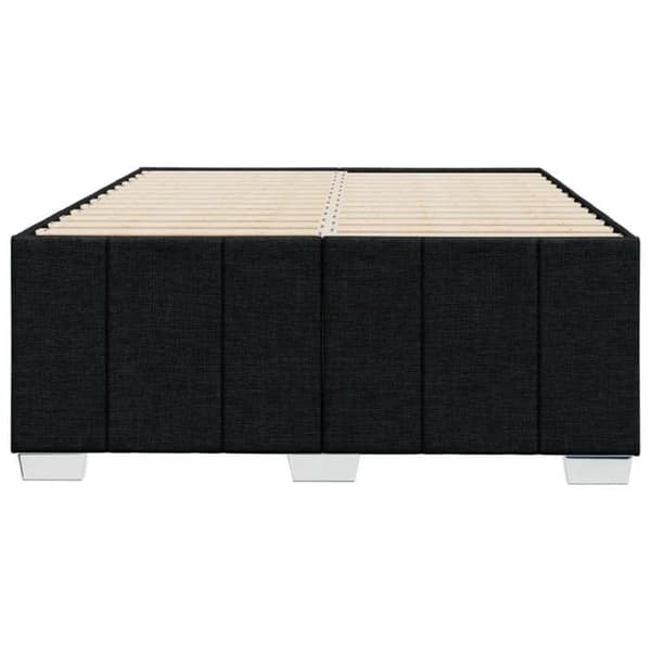 Sengestel - EKSKLUSIV HUS - 120x190 cm - Sort - Polyesterstof - Lamelseng Svart