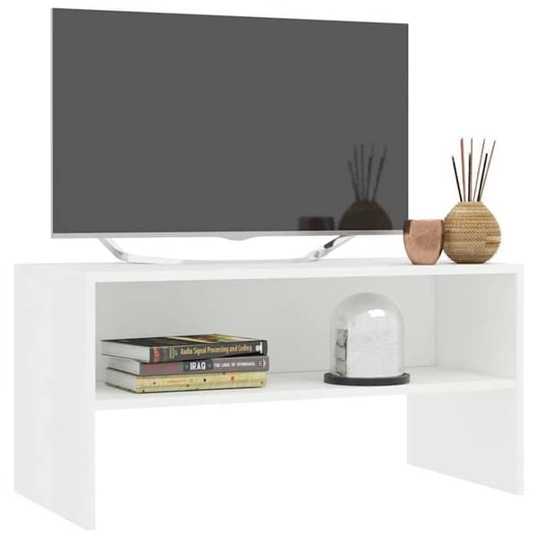 Maison Exclusive - TV-möbel Vit 80x40x40 cm Ingenjörsträ Vit