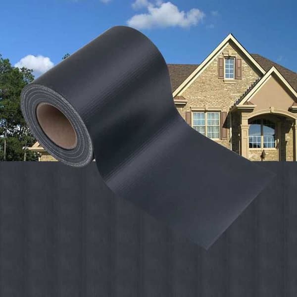 Maison Exclusive - PVC integritetsband 35 x 0,19 m Mörkgrå matt matt mörkgrå