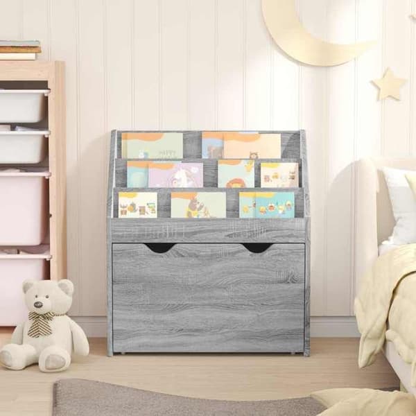 Maison Exclusive - Børnebibliotek Grå Sonoma 60 x 29,5 x 69 cm