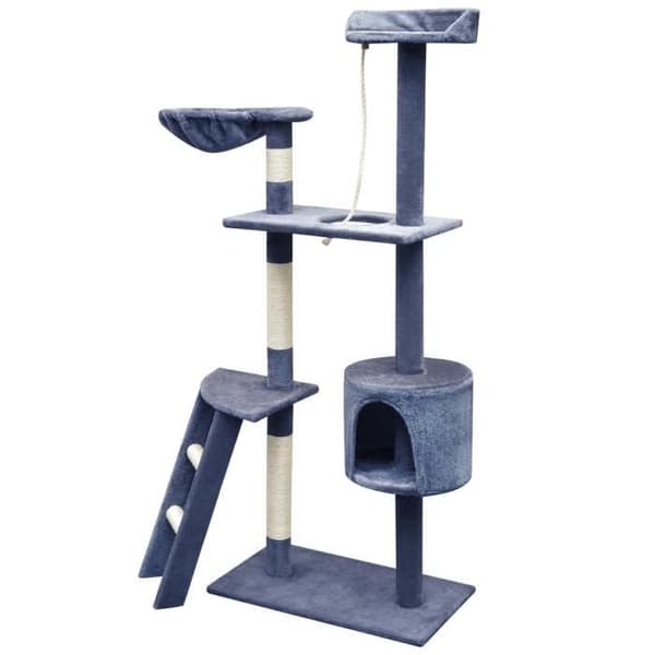 Maison Exclusive - Kattträd med sisal klösträningar 150 cm Mörkblå Mörkblå