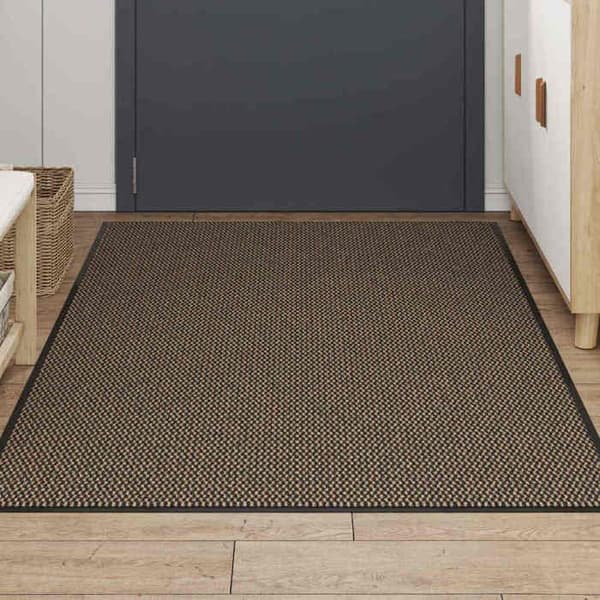 Dørmåtte - EKSKLUSIV HUS - 115 x 200 cm - Brun - Tuftet polypropylen - Antiskrid PVC-baggrund brun