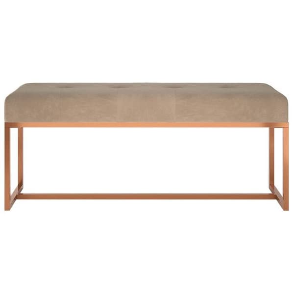 Maison Exclusive - Beige Pankki 110x36x45 cm Sametti