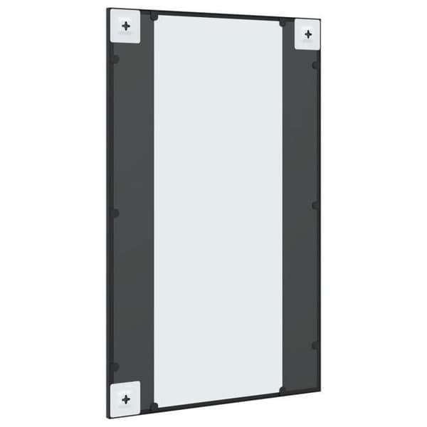 Maison Exclusive - Svart väggspegel 50x80 cm rektangulär järn