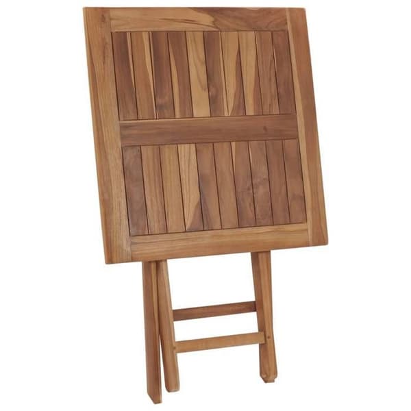 Maison Exclusive - Fällbord för trädgård 60x60x75 cm i solid teakträ