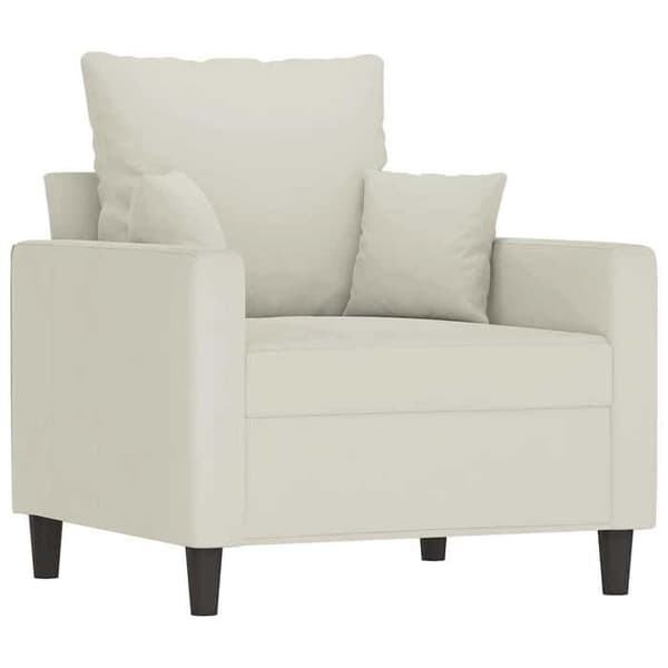 Maison Exclusive - Sæt af 4 sofaer med puder i cremevelour