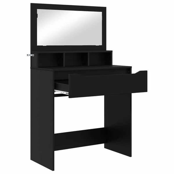 Maison Exclusive - Makeupborde til værelset Sort 80 x 39,6 x 135 cm