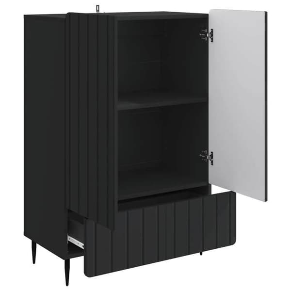 Maison Exclusive - Buffet Sort 66 x 34,5 x 97 cm Ingeniørtræ