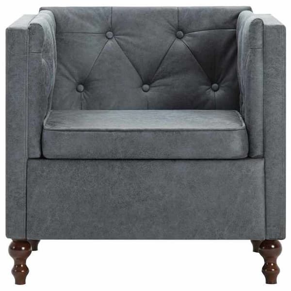 Tuoli - Maison Exclusive - Harmaa - Kangas 100% polyesteria - Puukehys 72x68x70 cm grå