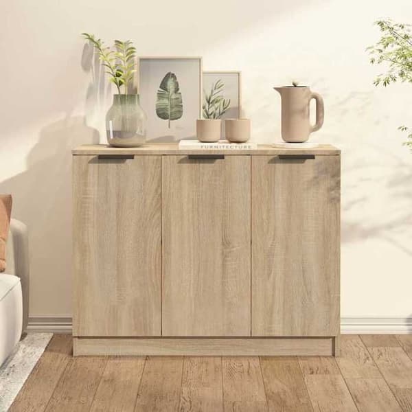 Maison Exclusive - Buffé Ek sonoma 90,5x30x70 cm Ingenjörsträ