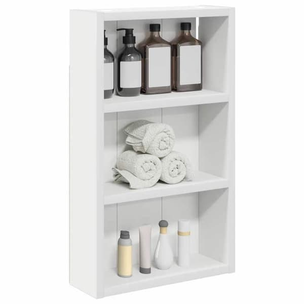 Maison Exclusive - Väggskåp för badrum Vit 30 x 10 x 50 cm Vit