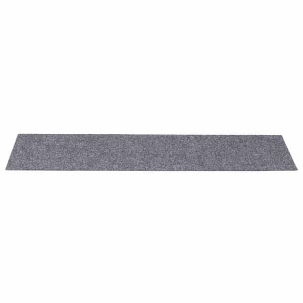 Maison Exclusive - Självhäftande trappmattor 15 stycken 76 x 20 cm Ljusgrå Rektangulär