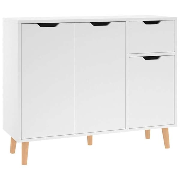 Maison Exclusive - Hvid Buffet 90x30x72 cm Ingeniørtræ Vit