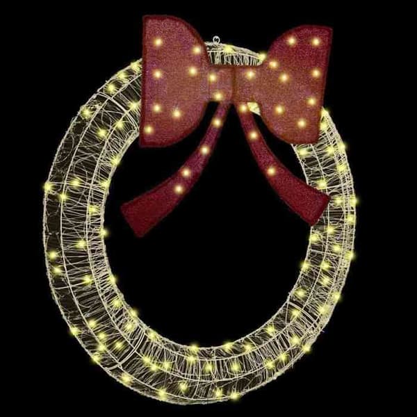 Maison Exclusive - Couronne 150 LED Varmvit 120 cm Akryl Vit varm