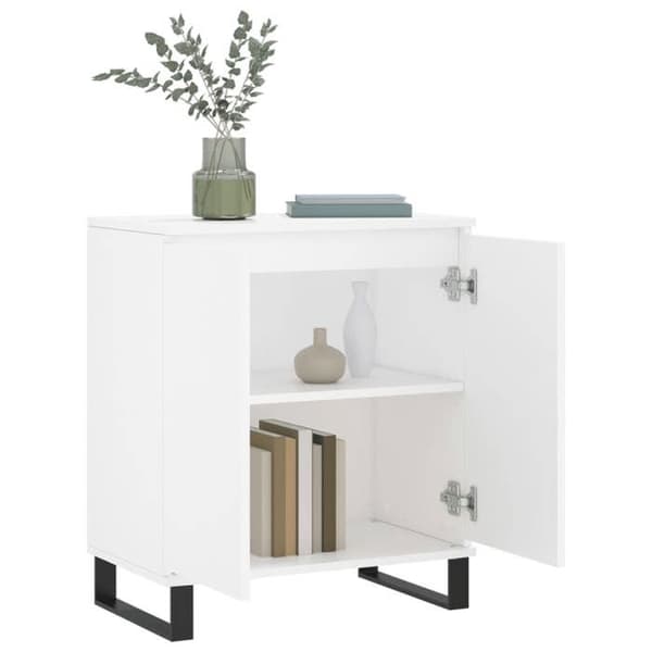 Maison Exclusive - Buffé Vit 60x35x70 cm Ingenjörsträ