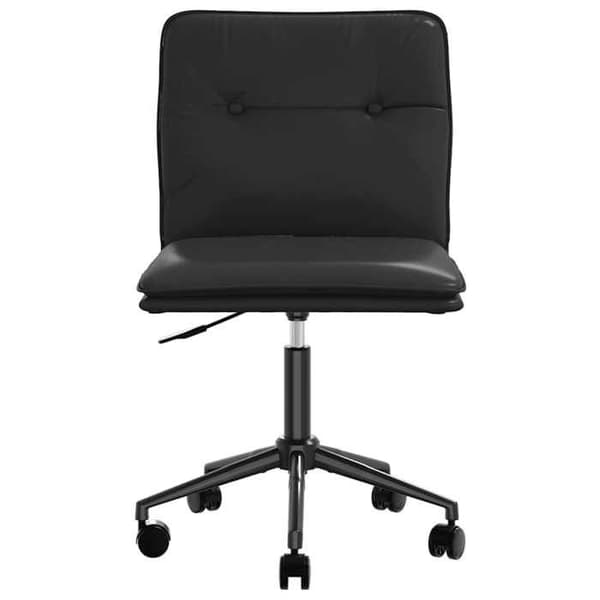 Maison Exclusive - Matstolar set om 2 svart konstläder Svart