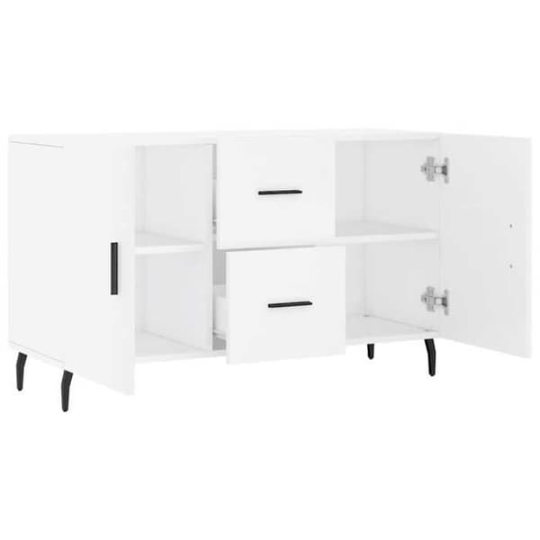 Maison Exclusive - Vit buffé 100x36x60 cm ingenjörsträ