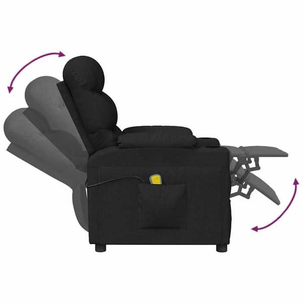 Maison Exclusive - Sort stof massage stol