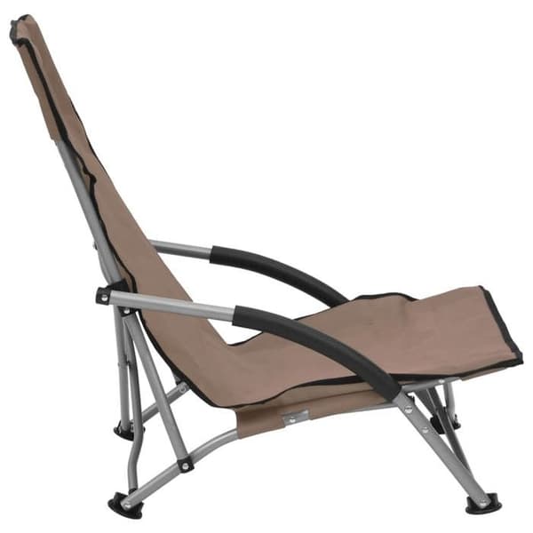 Maison Exclusive - 2 stk. foldestole i taupe stof