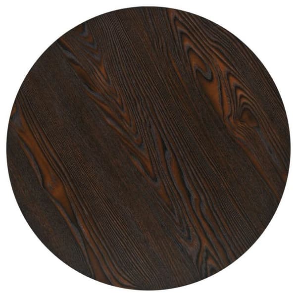 Maison Exclusive - Bistrobord MDF og stål Rund 60 x 75 cm Mørk ask