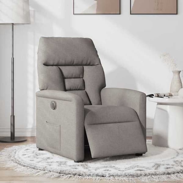 Maison Exclusive - Elektrisk lænestol Taupe Stof