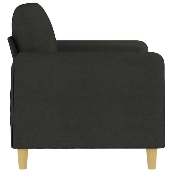 Maison Exclusive - Musta 2-paikkainen sohva 120 cm Kangas