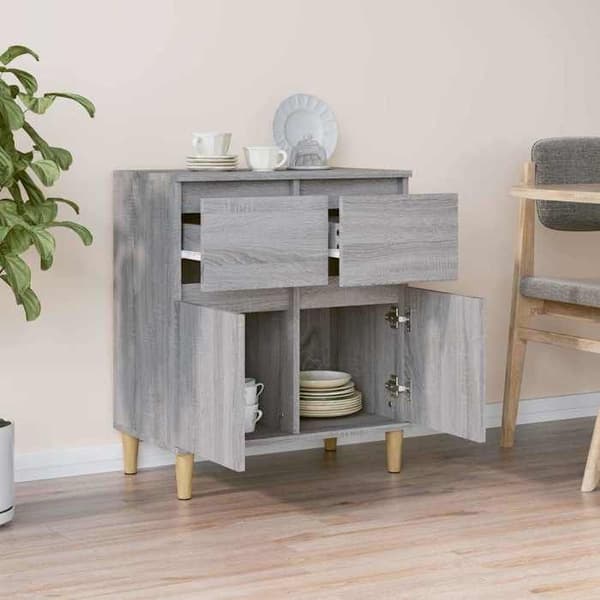 Maison Exclusive - Buffet Sonoma grå 60x35x70 cm Ingenjörsträ