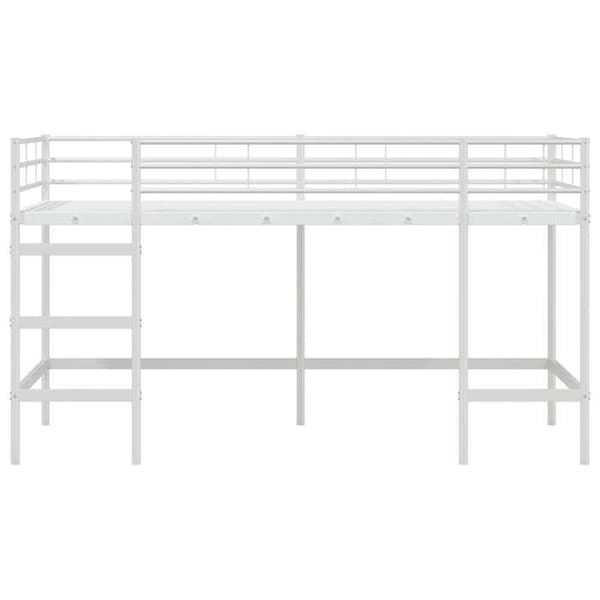 Maison Exclusive - Loftsäng för barn Vit 80 x 200 cm Stål Vit