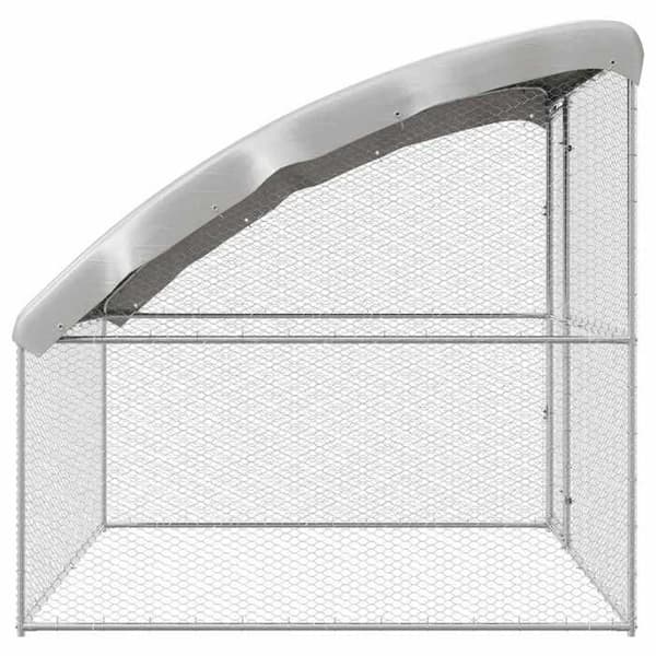 Maison Exclusive - Sølv Hønsebur 2 x 2 x 2 m Galvaniseret stål Silver