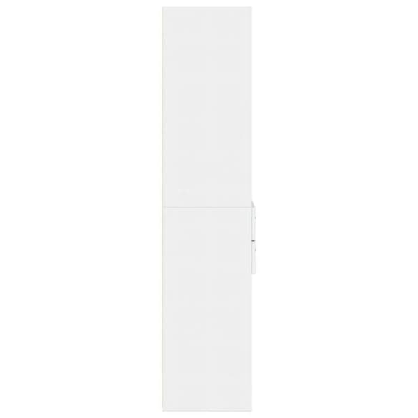 Maison Exclusive - Vit hög buffé 50x42,5x185 cm ingenjörsträ