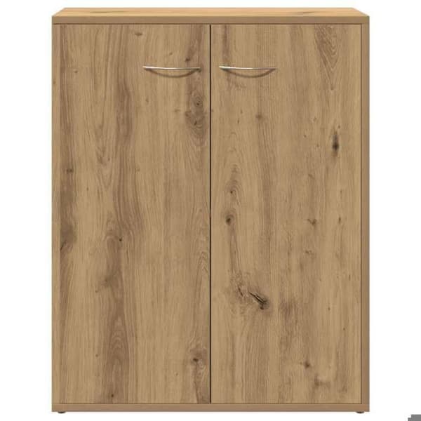 Maison Exclusive - Buffet i egetræ, håndlavet 60x30x75 cm, ingeniørtræ