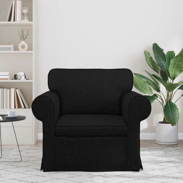 Maison Exclusive - Svart Soffa 95 x 82 x 80 cm tyg