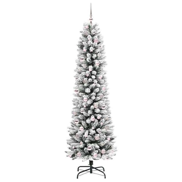 Kunstig juletræ - EKSKLUSIV HUS - Moderne - 210 cm - Hvid - USB LED-striber 5V Vit