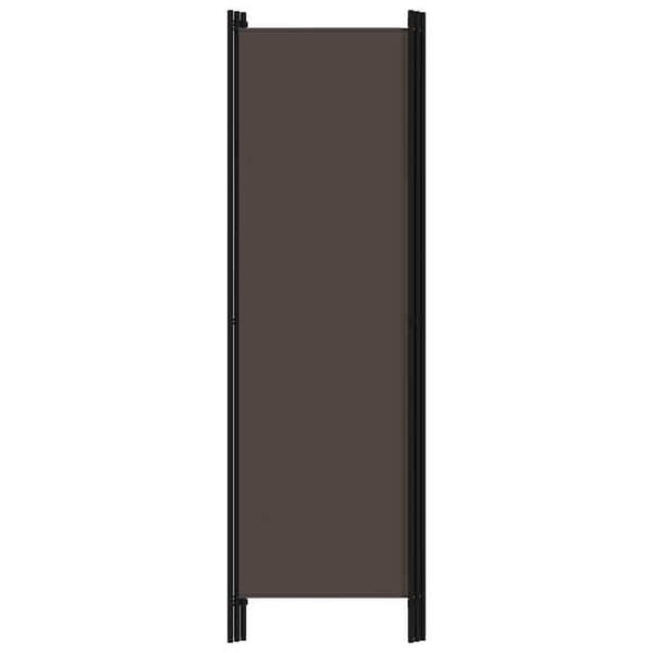 Maison Exclusive - Avskiljande vägg 3 paneler Brun 150x180 cm