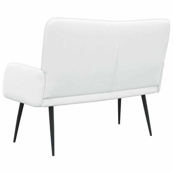Maison Exclusive - Sofa 2 pladser Hvid 115 x 61 x 87 cm Stof