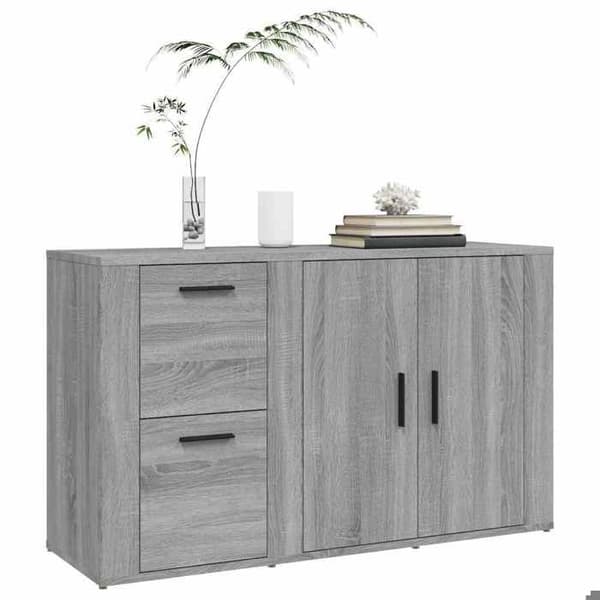 Maison Exclusive - Buffet Sonoma grå 100x33x59,5 cm Ingeniørtræ Grå