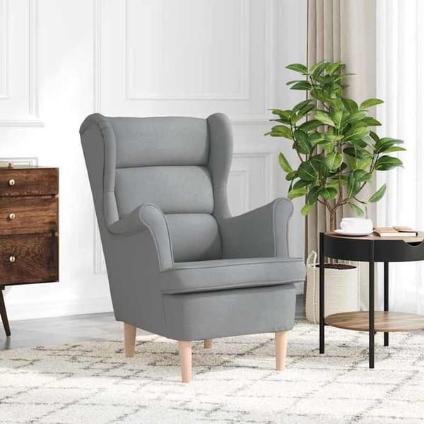 Maison Exclusive - Lysegrå lænestol 74x84x100 cm stof