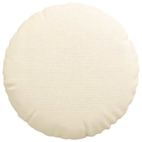 Stolsdynor - MAISON EXCLUSIVE - Rund 40 cm - Kordfløyel - Vit - Polyesterfyllning
