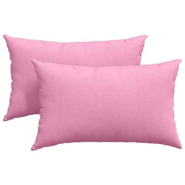 Maison Exclusive - Soffkuddar 2 st tyg Rosa 50 x 30 cm Ros