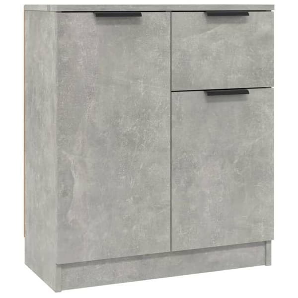Maison Exclusive - Bufféer 2 st Grå betong 60x30x70 cm Ingenjörsträ