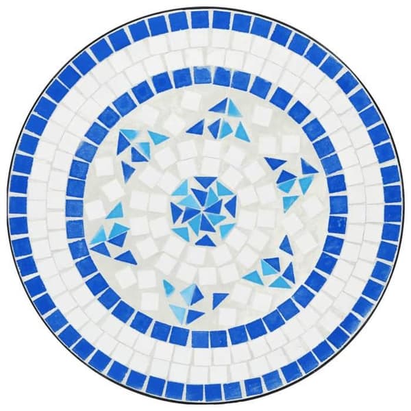Maison Exclusive - Bistrobord mosaik blå Ø50x70 cm keramik Blå